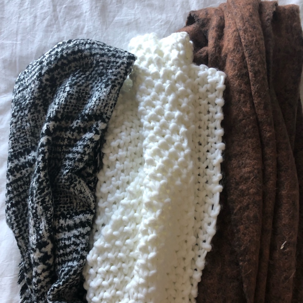 Oversized chunky scarves